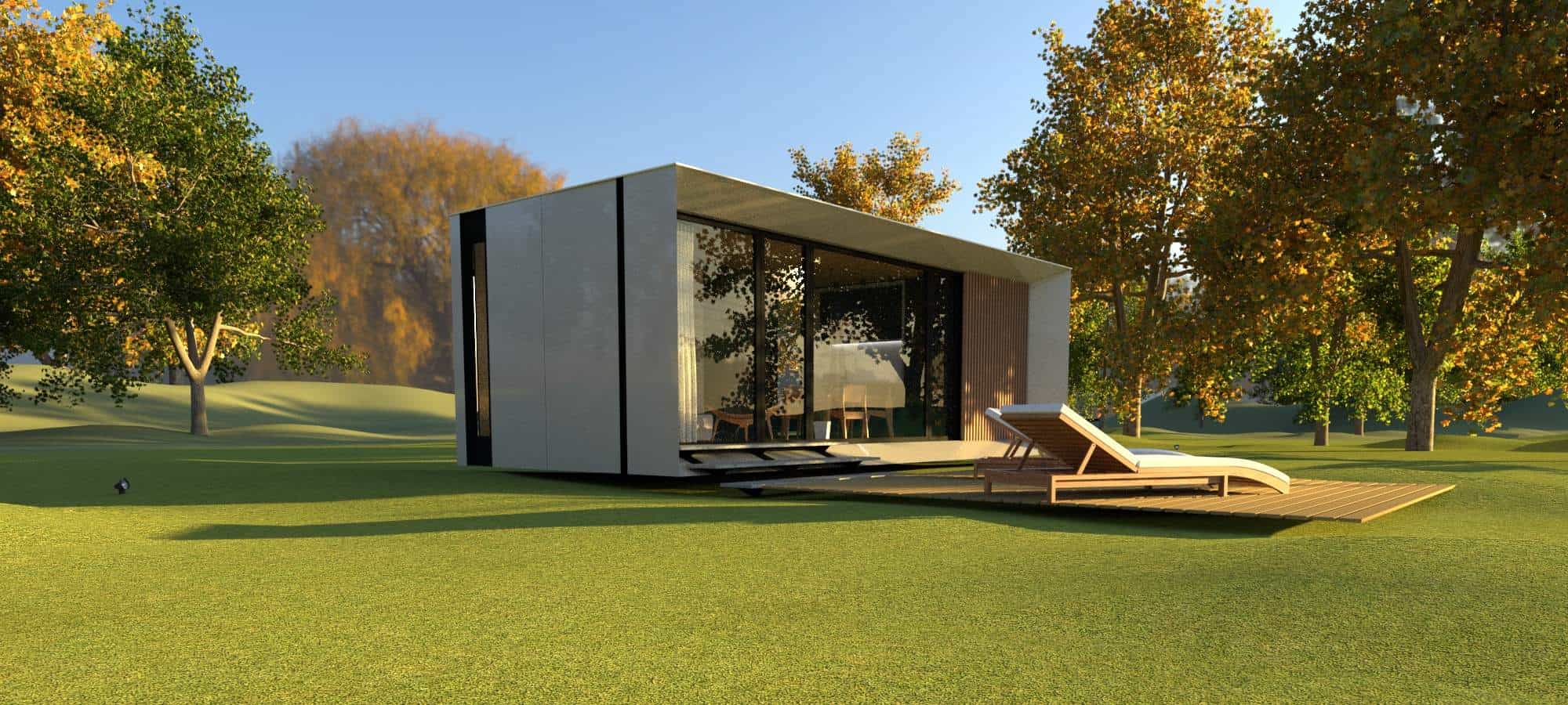 Ein Cubic House mit 20m² in der Natur.